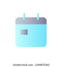 Calendar flat gradient color ui icon. Planner and organizer. Make an appointment. Digital reminder. Simple filled pictogram. GUI, UX design for mobile application. Vector isolated RGB illustration