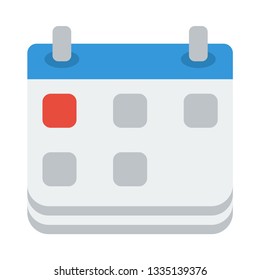 Calendar flat icon.You can be used calendar icon for several purposes like: websites, UI, UX, print templates, presentation templates, promotional materials, web and mobile phone apps 