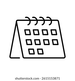 Calendar flat icon . Deadline, calendar notification, reminder organizer. vector illustration, pictogram isolated on white background. color editable