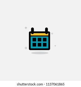 Calendar  Flat Icon Design