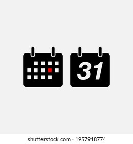 Calendar flat icon. Mark the date, holiday, important day concepts. Flat style design. Vector icon