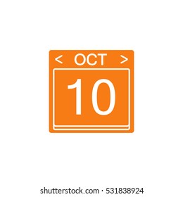 Calendar flat icon, Modern sign for mobile interface, vector graphics, a colorful filled pattern on a white background, eps 10.