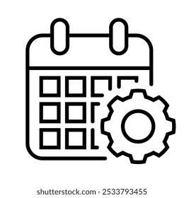 Calendar flat icon set. Deadline, calendar notification, reminder organizer. Containing date, schedule, month, week, appointment, agenda, organization, and event icons. Vector illustration.