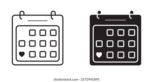 Calendar flat icon set. Deadline, calendar notification, reminder organizer. 1176