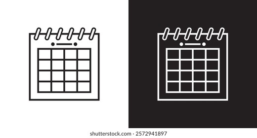 Calendar flat icon set. Deadline, calendar notification, reminder organizer. 1176