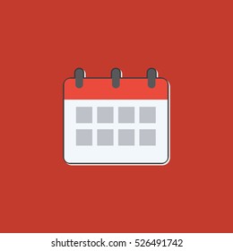 calendar flat icon vector