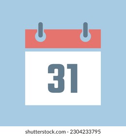 calendar flat icon, calendar vector color symbols