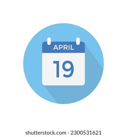 Calendar Flat Icon Vector Design.