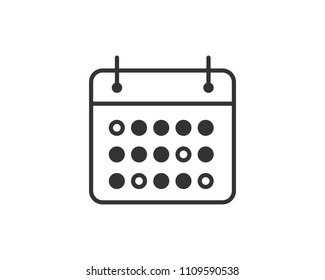 Calendar Flat icon Vector Illustration