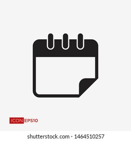 Calendar Flat Icon Vector Illustration
