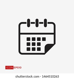 Calendar Flat Icon Vector Illustration