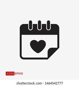 Calendar Flat Icon Vector Illustration