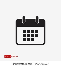 Calendar Flat Icon Vector Illustration