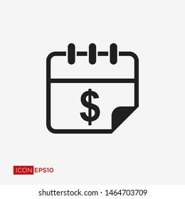 Calendar Flat Icon Vector Illustration