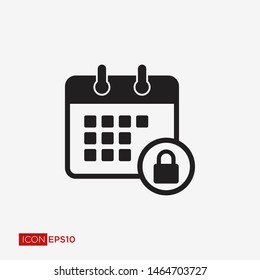 Calendar Flat Icon Vector Illustration