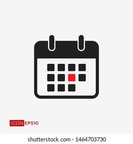 Calendar Flat Icon Vector Illustration