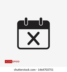 Calendar Flat Icon Vector Illustration