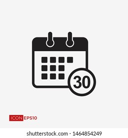 Calendar Flat Icon Vector Illustration