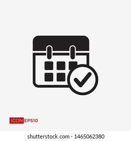 Calendar Flat Icon Vector Illustration