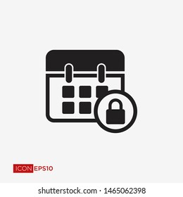 Calendar Flat Icon Vector Illustration