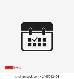 Calendar Flat Icon Vector Illustration