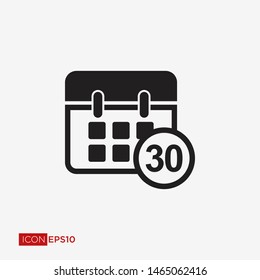 Calendar Flat Icon Vector Illustration