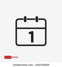 Calendar Flat Icon Vector Illustration