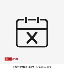 Calendar Flat Icon Vector Illustration