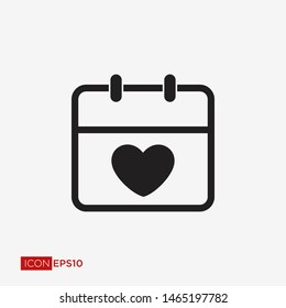 Calendar Flat Icon Vector Illustration