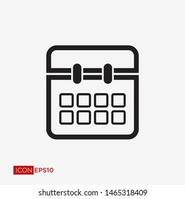 Calendar Flat Icon Vector Illustration