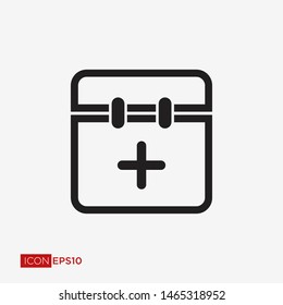 Calendar Flat Icon Vector Illustration