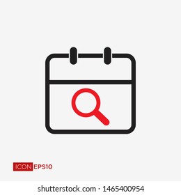 Calendar Flat Icon Vector Illustration