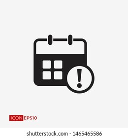 Calendar Flat Icon Vector Illustration