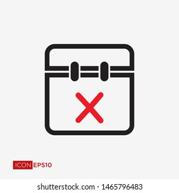 Calendar Flat Icon Vector Illustration