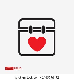 Calendar Flat Icon Vector Illustration