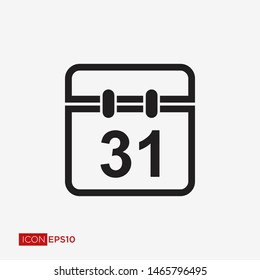 Calendar Flat Icon Vector Illustration