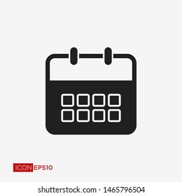 Calendar Flat Icon Vector Illustration
