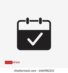 Calendar Flat Icon Vector Illustration