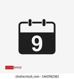 Calendar Flat Icon Vector Illustration