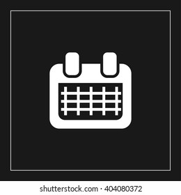 calendar flat icon. calendar vector illustration