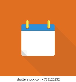 Calendar flat icon. Vector illustration.
