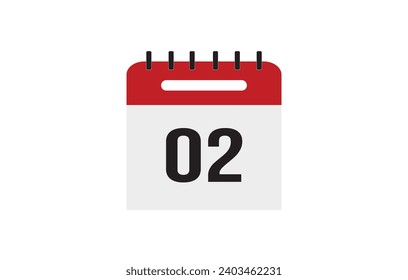 Calendar flat icon for websites and graphic resources. Important date. vector illustration of calendar with specific day 02