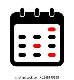 Calendar flat icon. You can apply it in your posters, schedule, etc.