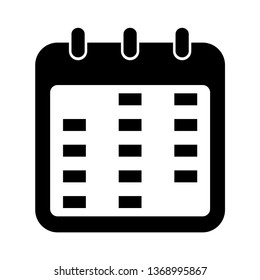 Calendar flat icon. You can apply it in your posters, schedule, etc.