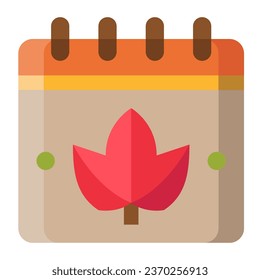 icono plano de calendario, vector e ilustración