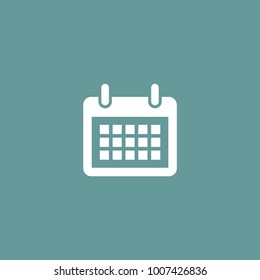 Calendar flat vector icon