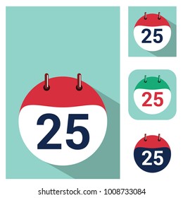 Calendar Flat Vector Icon