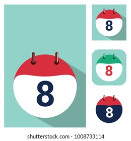 Calendar Flat Vector Icon