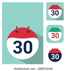 Calendar Flat Vector Icon