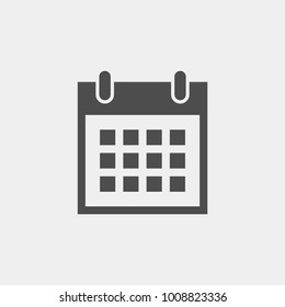 Calendar flat vector icon